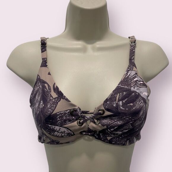 Acai Smoothie Reversible Bralette Bikini Top by Maaji Size Small - Picture 3 of 6